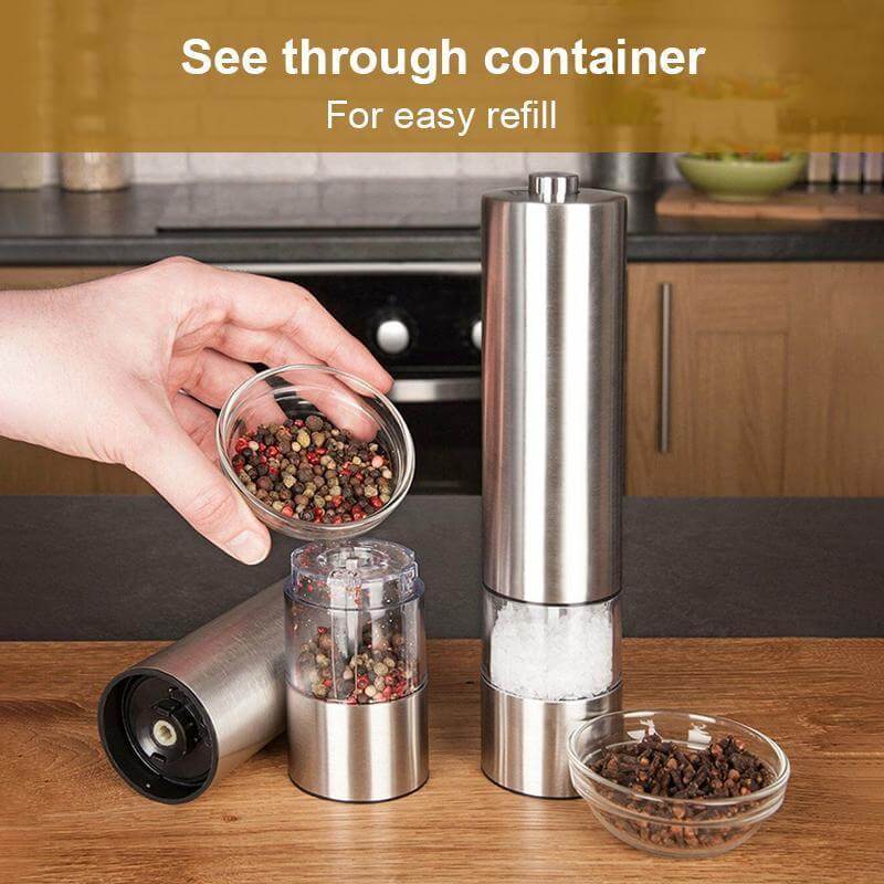 Electric Salt and Pepper Mills | Stainless Steel